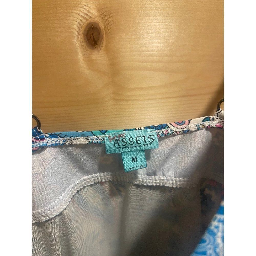 Assets by Sara Blakely Spanx Womens Med One Piece Swimsuit Paisley - Picture 4 of 7